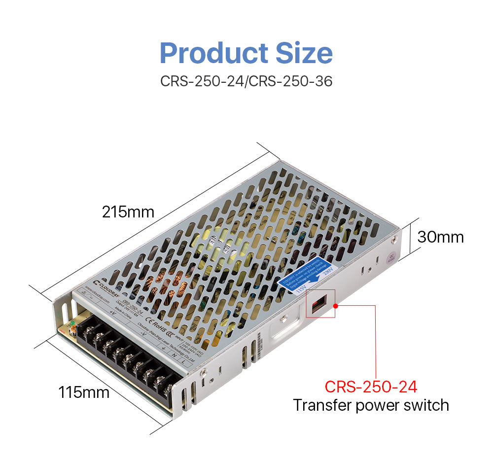 250W Switch Power Supply 24V 36V