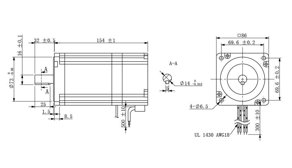 4 Axis Nema 34 Stepper Motor