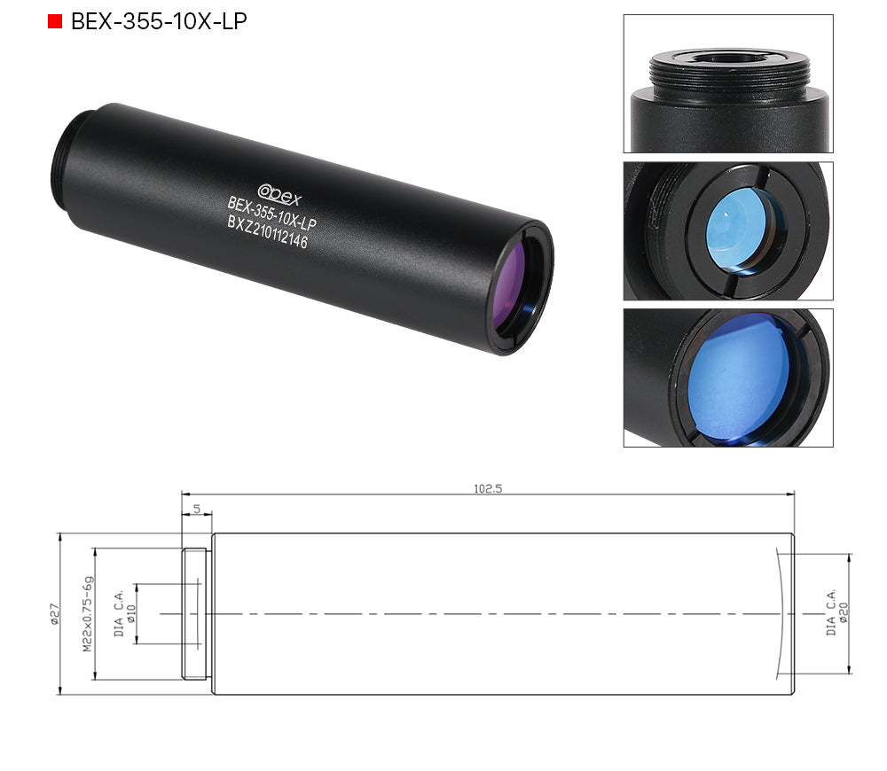 Raylasers 355nm UV Beam Expander