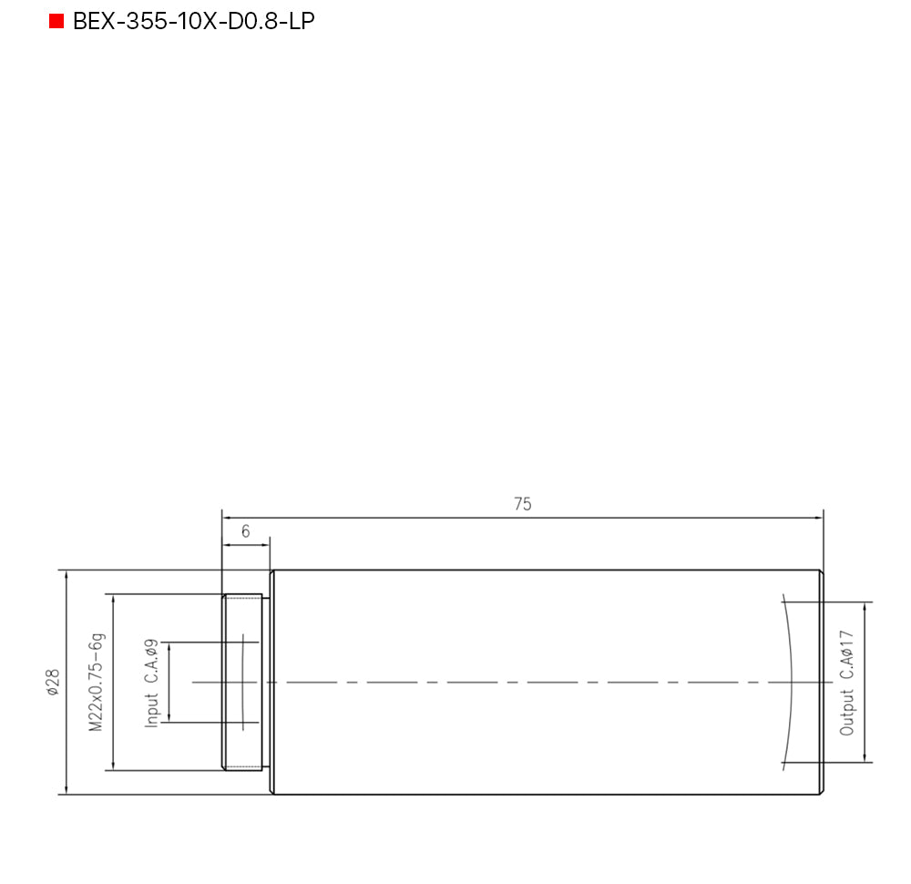 Raylasers 355nm UV Beam Expander