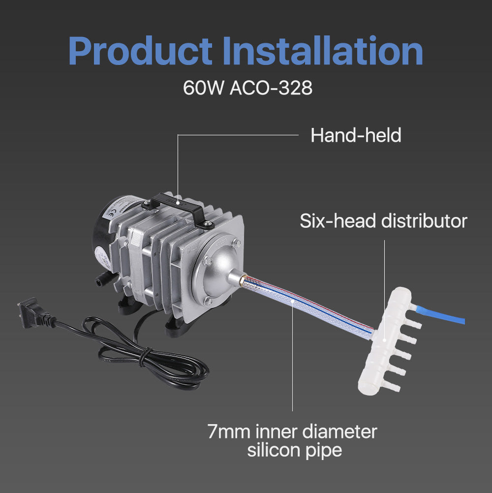 60W Hailea ACO-328 Air Compressor Pump