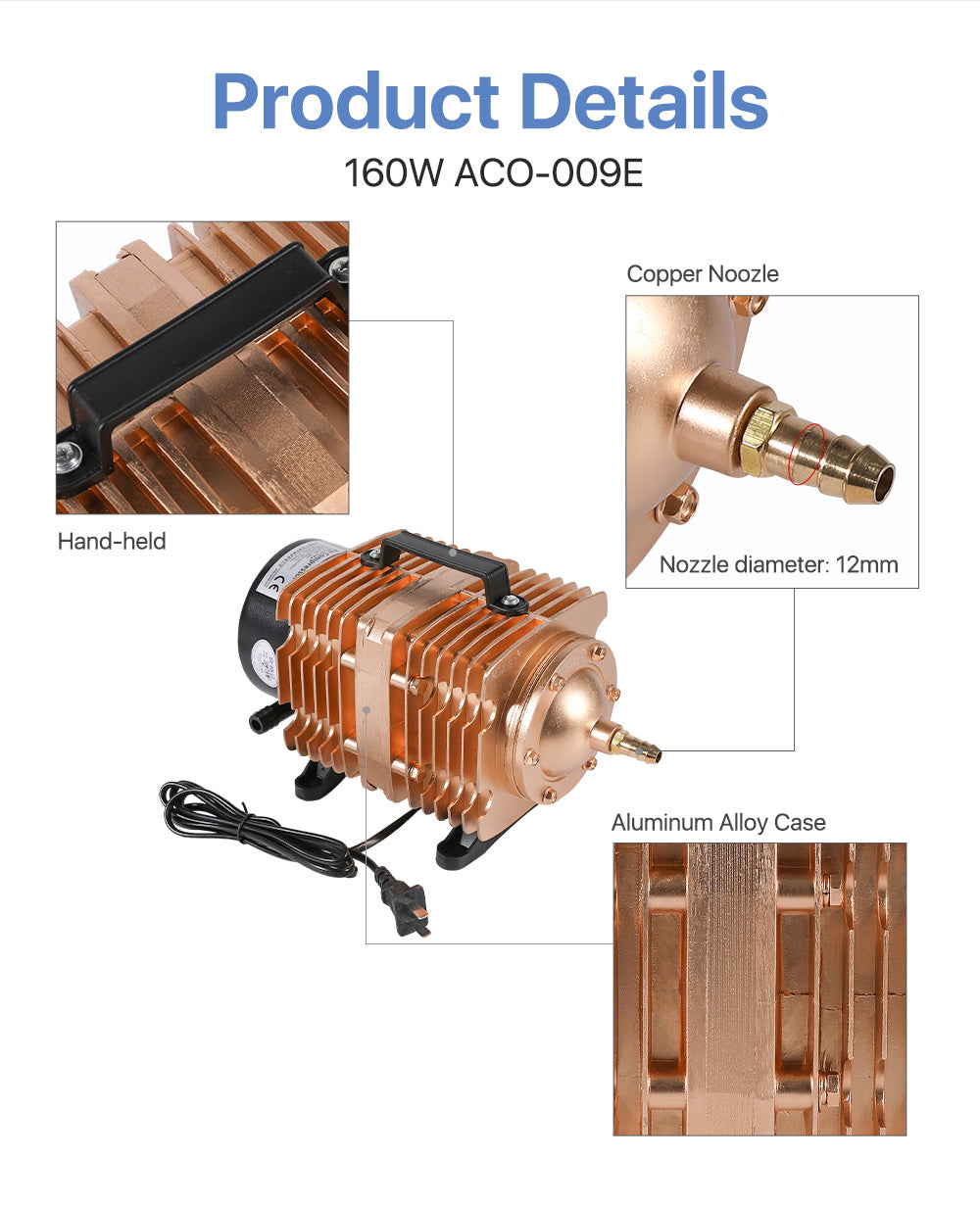 Raylasers 160W Hailea Air Compressor Pump