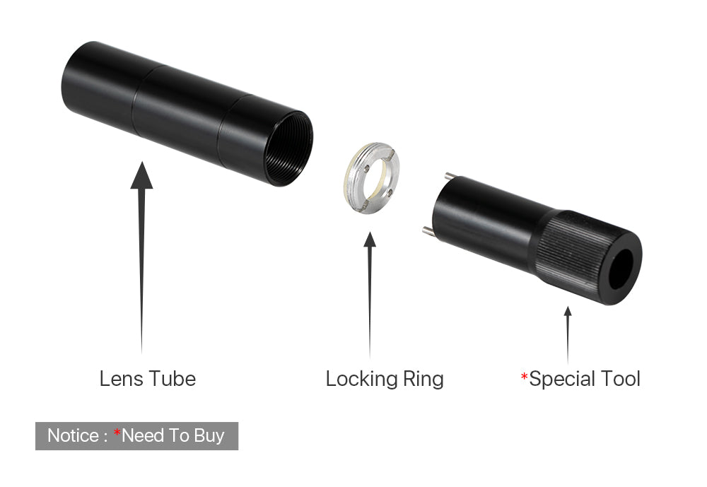 C Series CO2 Lens Tube O.D. 24mm