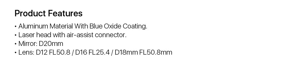 Raylasers K Series K40 CO2 Laser Head