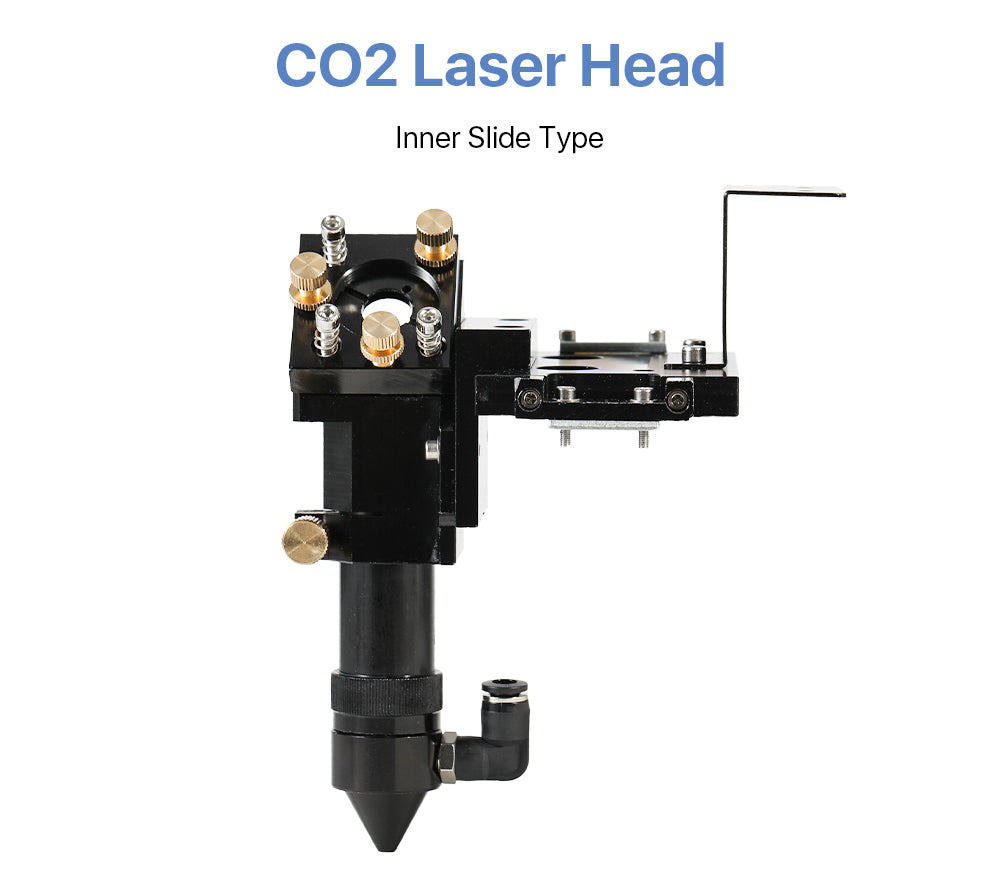 Raylasers CO2 Laser Head Inner Slider Type with Air Assist Nozzle for Inner Rail