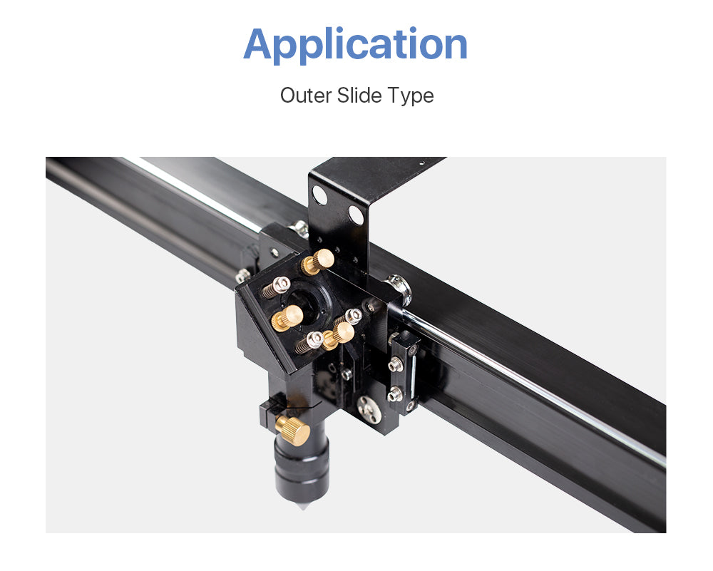 CO2 Laser Head Outer Slider Type with Air Assist Nozzle