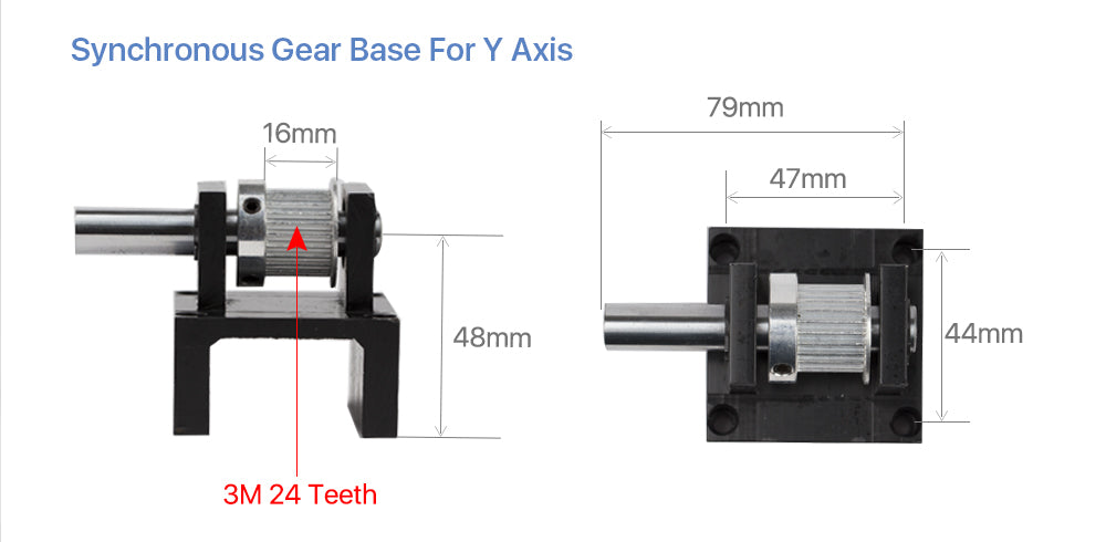 C Series CO2 Laser Metal Parts Mechanical Parts Set Transmission Laser head