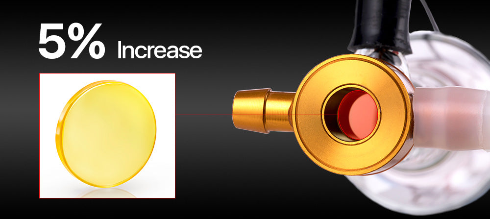 35-70W CO2 Laser Tube Upgraded Metal Head CR Series