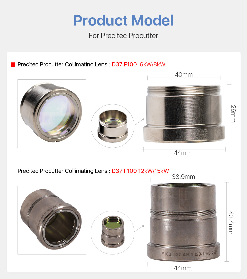 Raylasers Collimating & Focusing Lens For Precitec Cutting Head