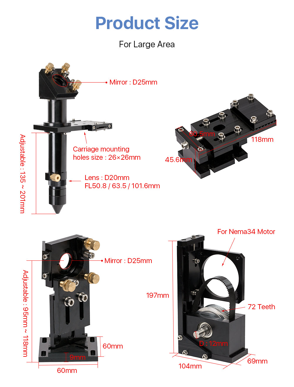 Mechanical Components Mechanical Set LC (Large Size)Motor &Head