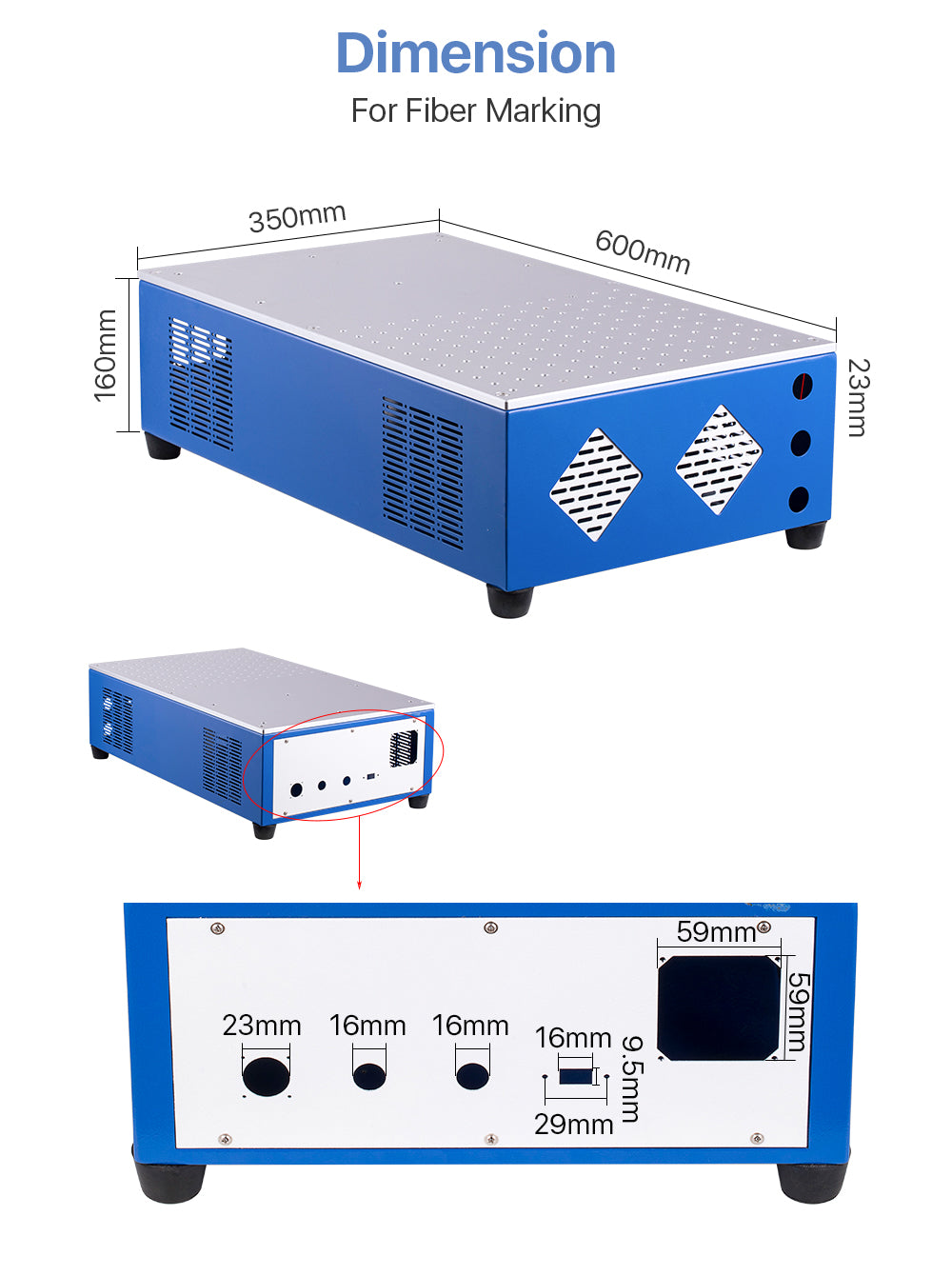 Marking Machine Housing for Fiber Marking