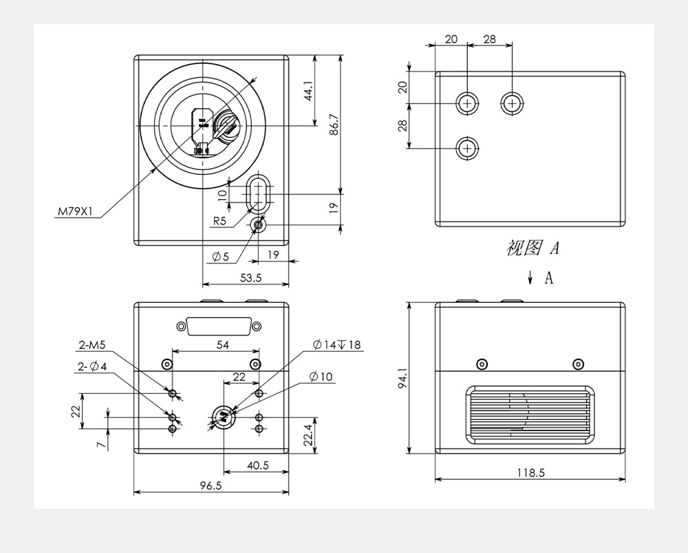 1064nm AF2206-S Auto-Focusing Galvo Head Set