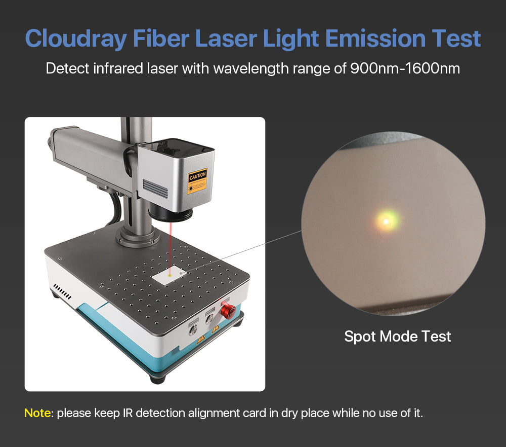 Raylasers IR Detection Alignment Card For Laser Marking