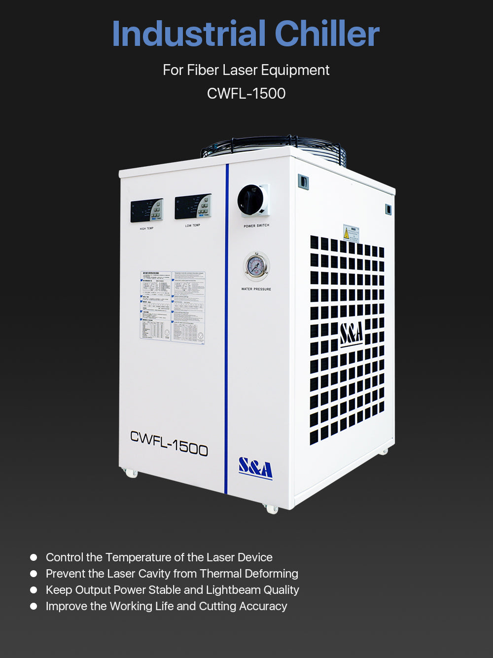 S&A Industrial Chiller（Fiber）CWFL-1500AN & 1500BN