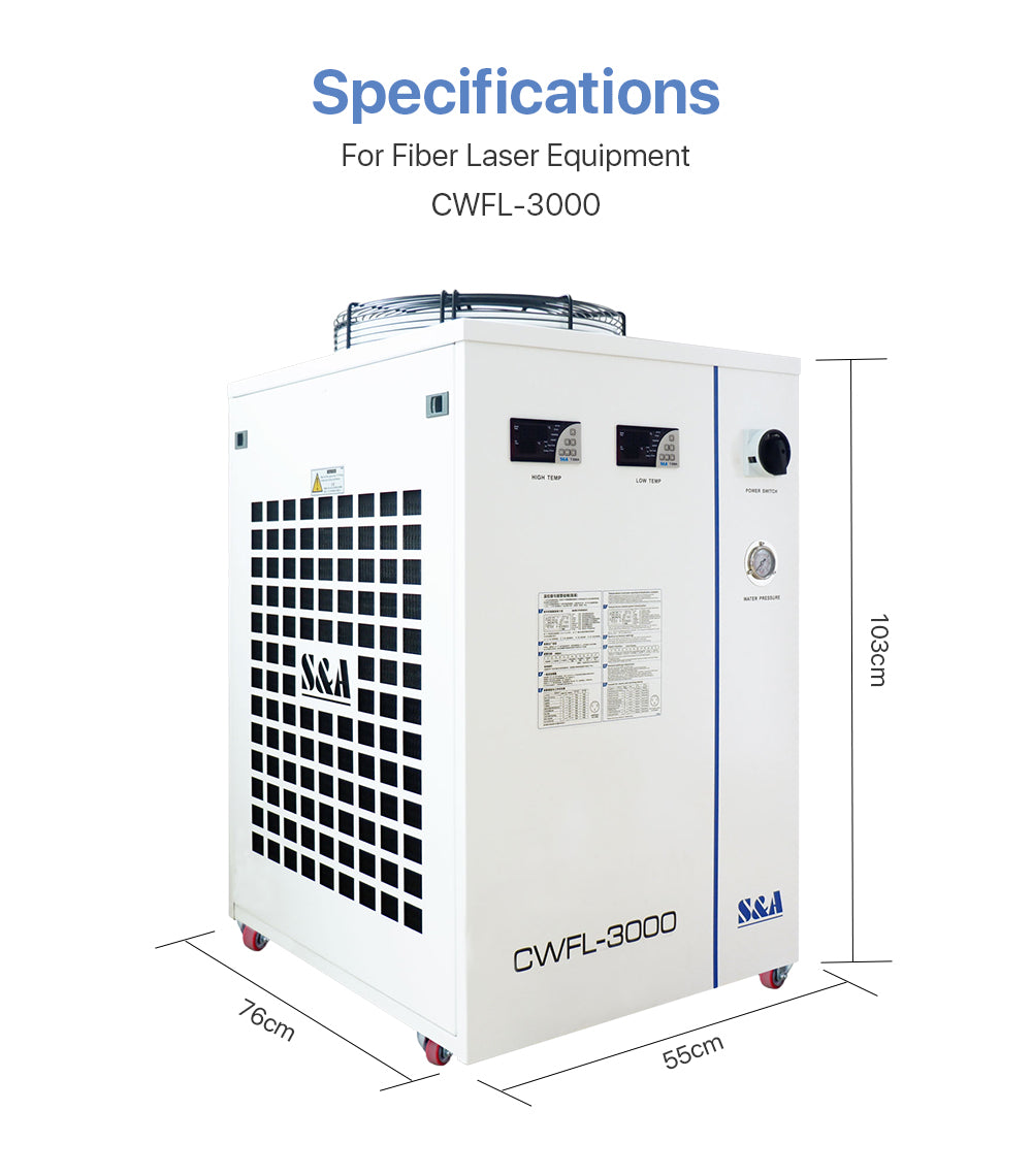 S&A Industrial Chiller（Fiber）CWFL-3000ET & 3000BT