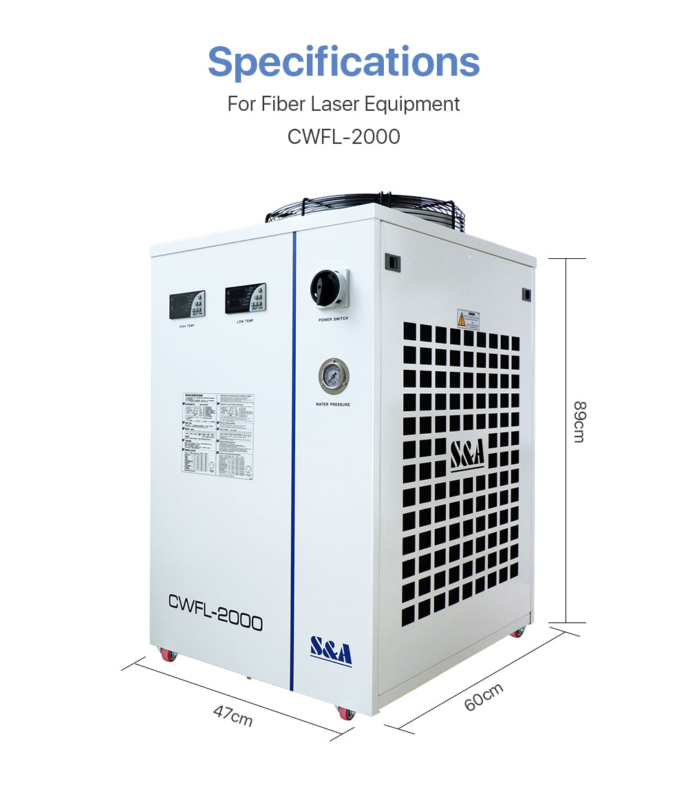 S&A Industrial Chiller（Fiber）CWFL-2000EN & 2000ANS & 2000BNS