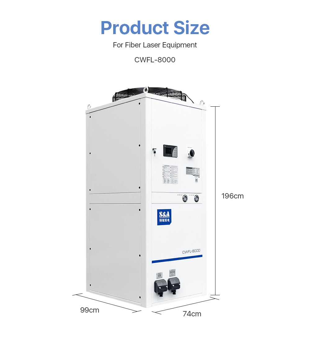 S&A Original Industrial Chiller（Fiber）CWFL-8000 380V 50HZ 60HZ