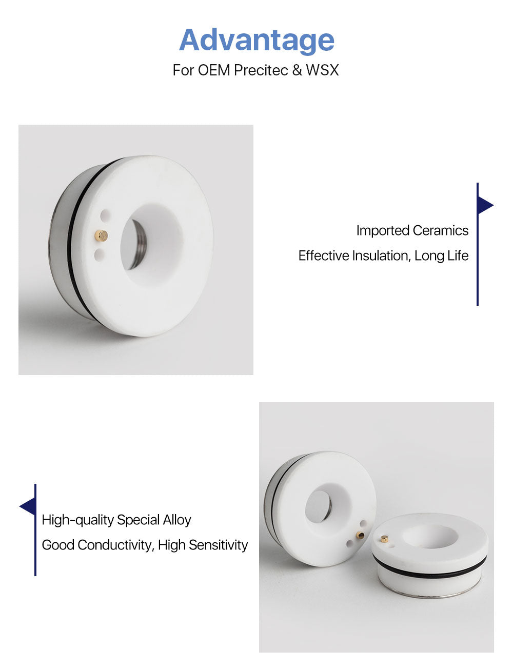 Raylasers Precitec WSX Dia.28/24.5mm Laser Cutting Ceramics