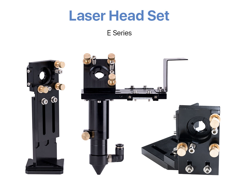 CO2 Laser Head Set for Focusing Lens D20mm FL50.8 & 63.5 & 101.6 Mirror 25mm