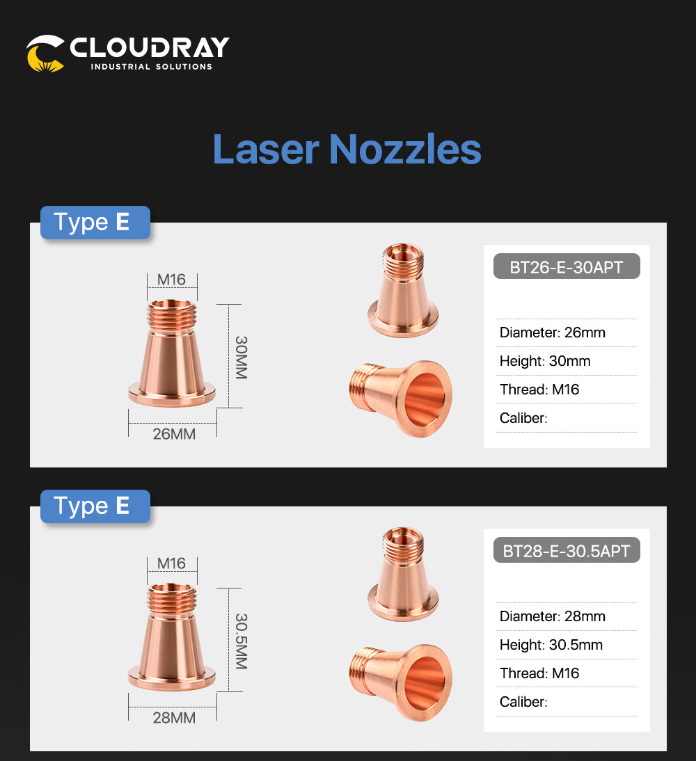 Raylasers OEM Bystronic Nozzle E Type