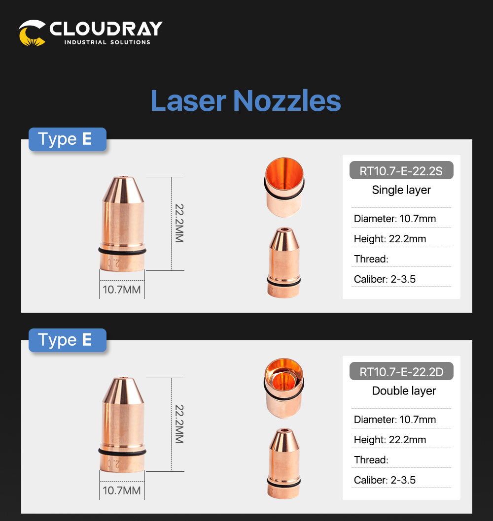 Laser Nozzle D Type for Raytools Cutting Nozzles