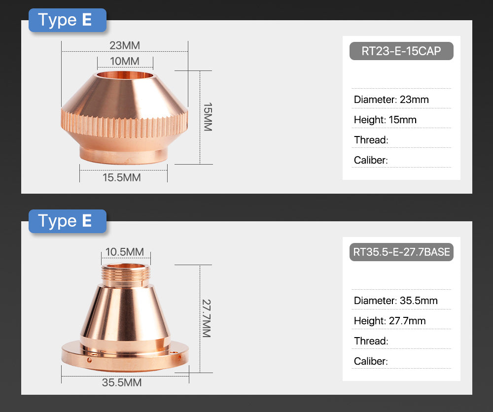 Raylasers Laser Nozzle for Raytools Cutting Nozzles