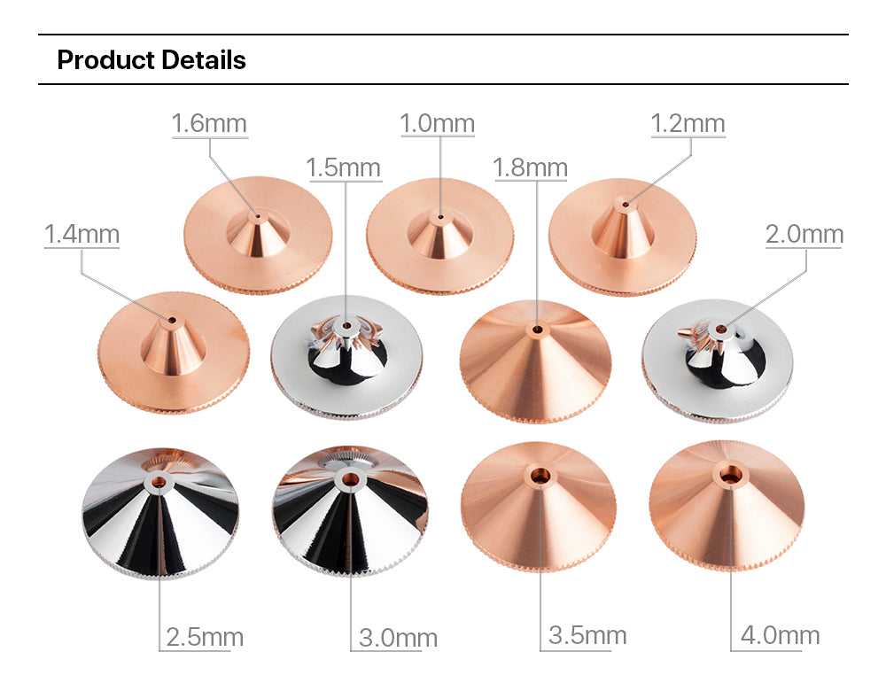 Raylasers Precitec PT-F Type High Speed Double Layer Laser Cutting Nozzles