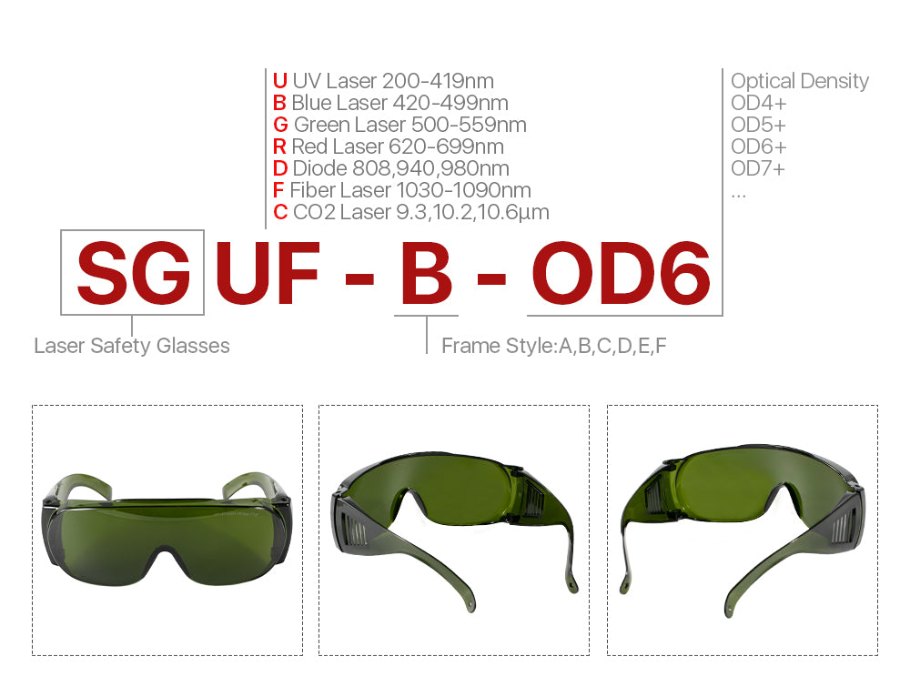 Safety Goggles 1064nm For Fiber Laser