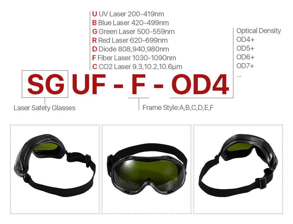 Laser Safety Goggles Protective Glasses