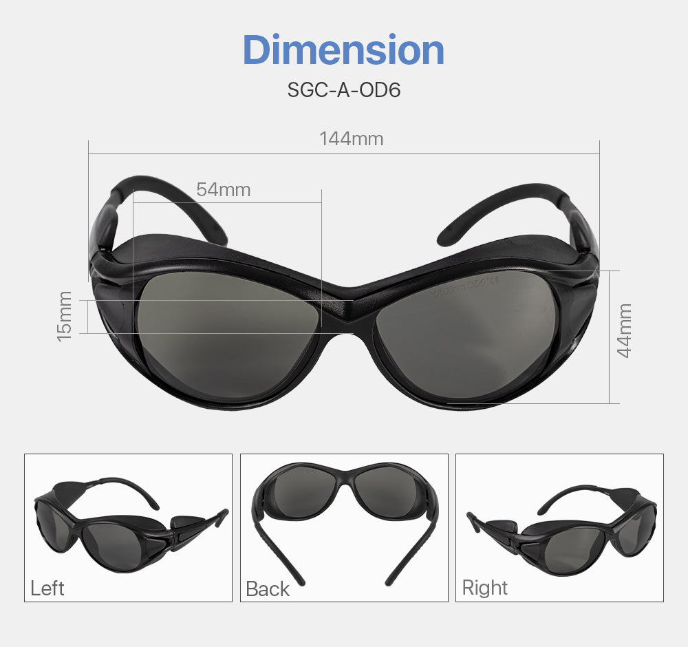 Safety Goggles 10600nm For CO2 Laser