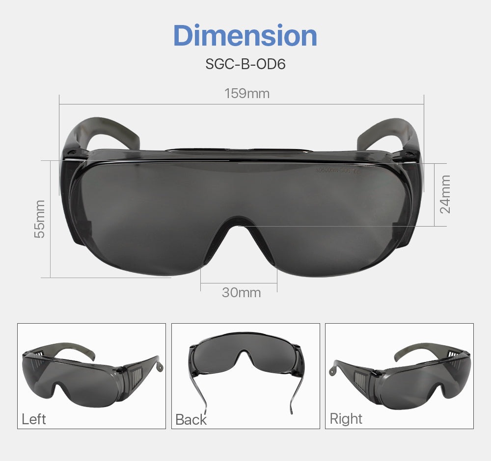 Safety Goggles 10600nm For CO2 Laser