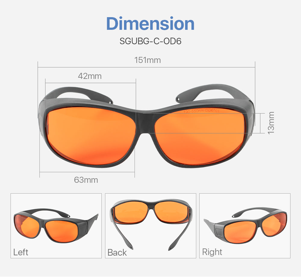 UV& Green Laser Safety Glasses