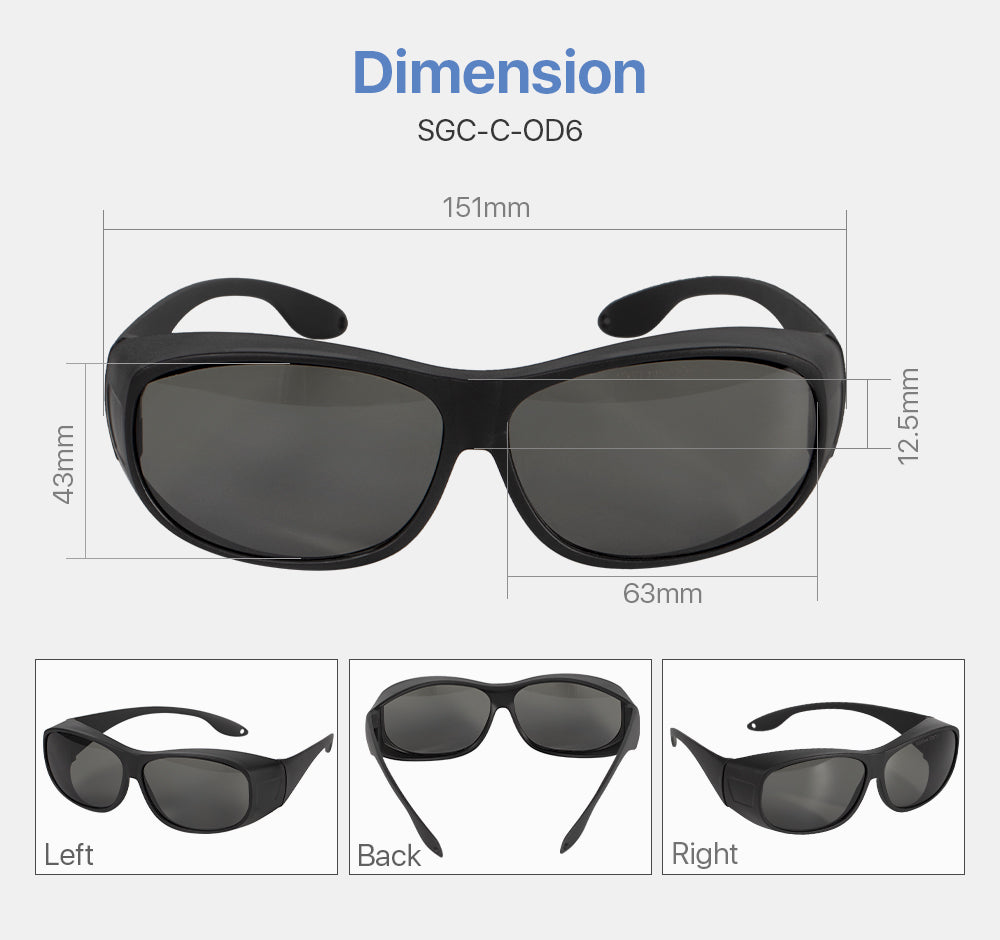 Safety Goggles 10600nm For CO2 Laser