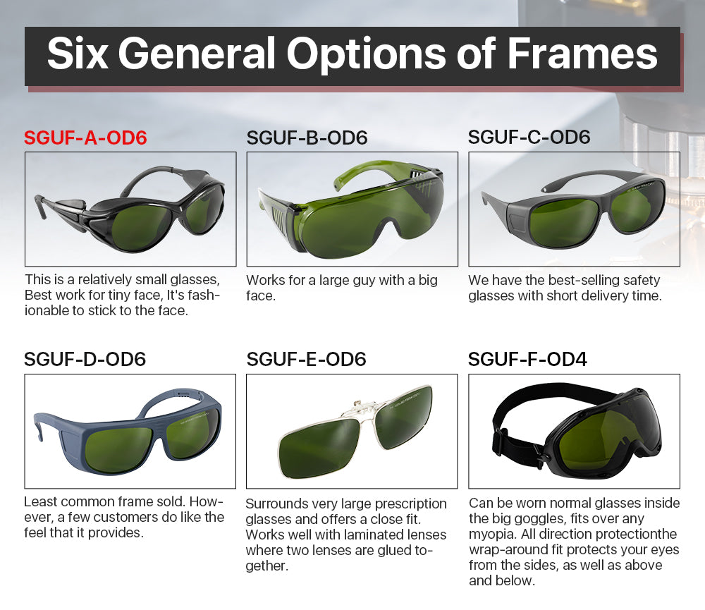 Safety Goggles 1064nm For Fiber Laser