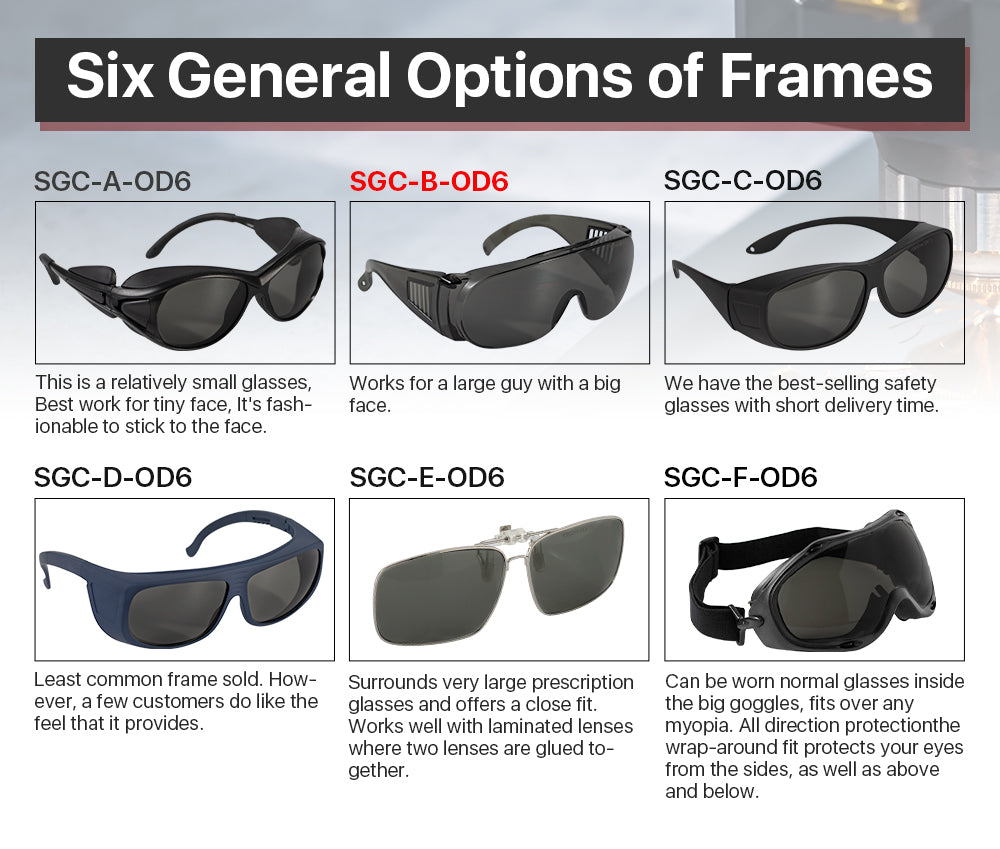 Safety Goggles 10600nm For CO2 Laser