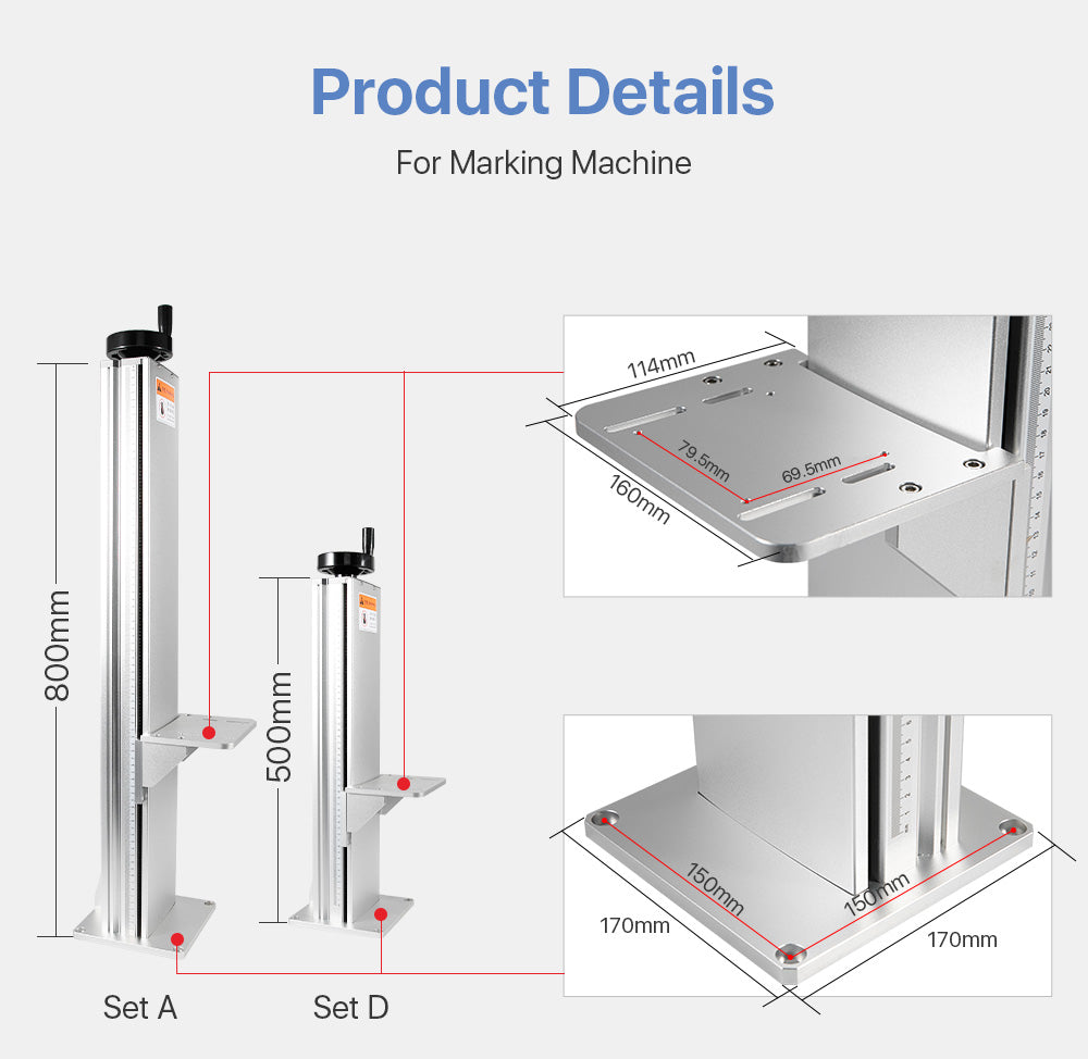 Raylasers Laser Lift Table for Marking Machine