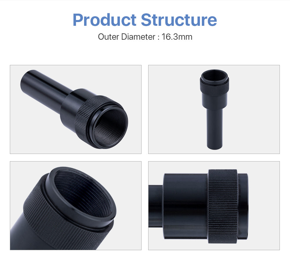 CO2 Lens Tube Outer Diameter 16.3mm for CO2 Laser Machine