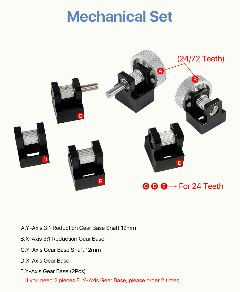 LC Gear Base Set Machine Mechanical Parts