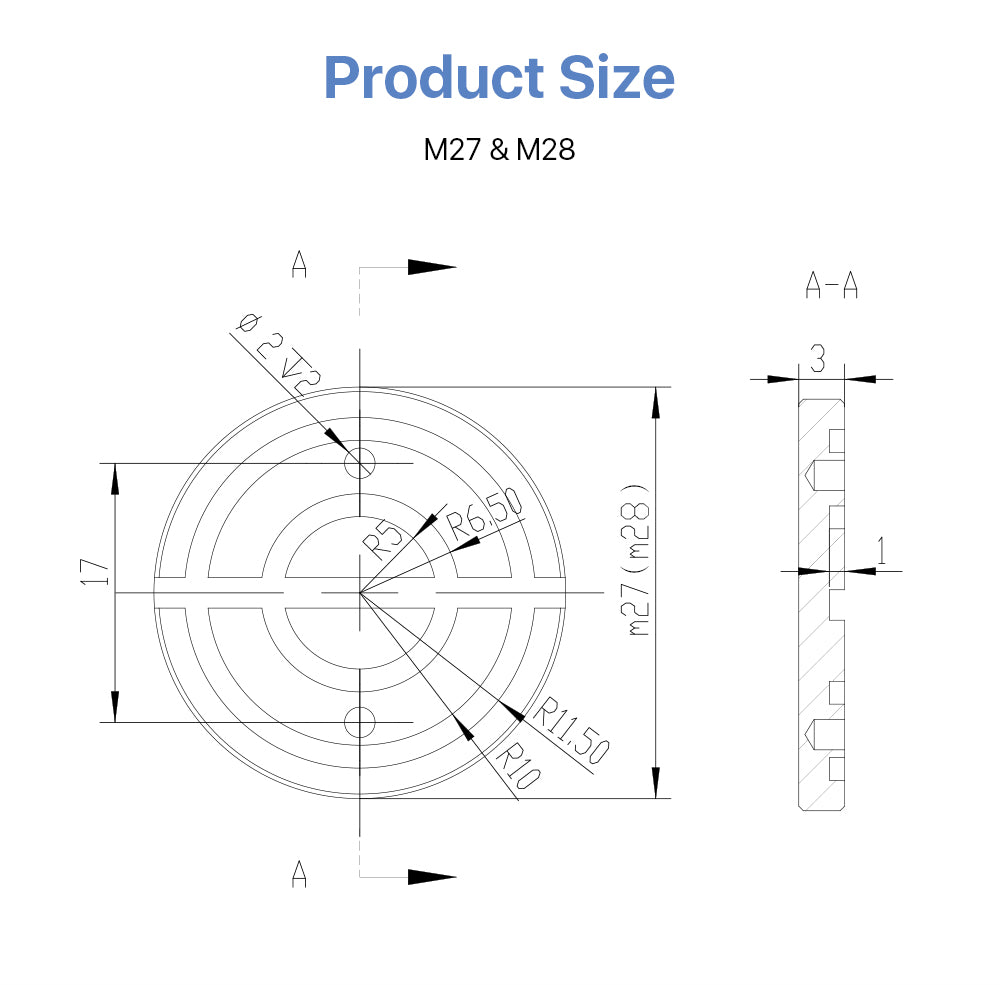 Mirror Fixing Nut for C&E Series 1st 2nd 3rd Laser Parts