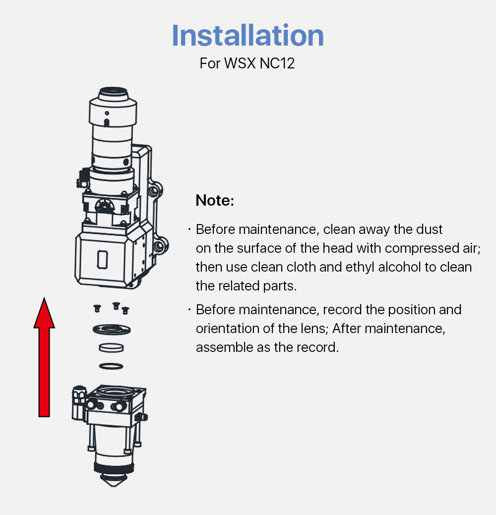 Nozzle Connector for WSX NC12 Fiber Laser Cutting Head