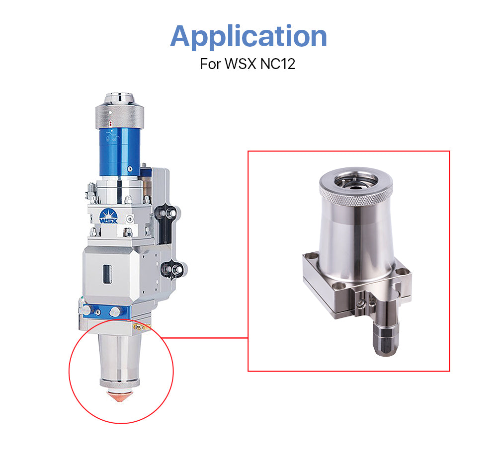 Nozzle Connector for WSX NC12 Fiber Laser Cutting Head