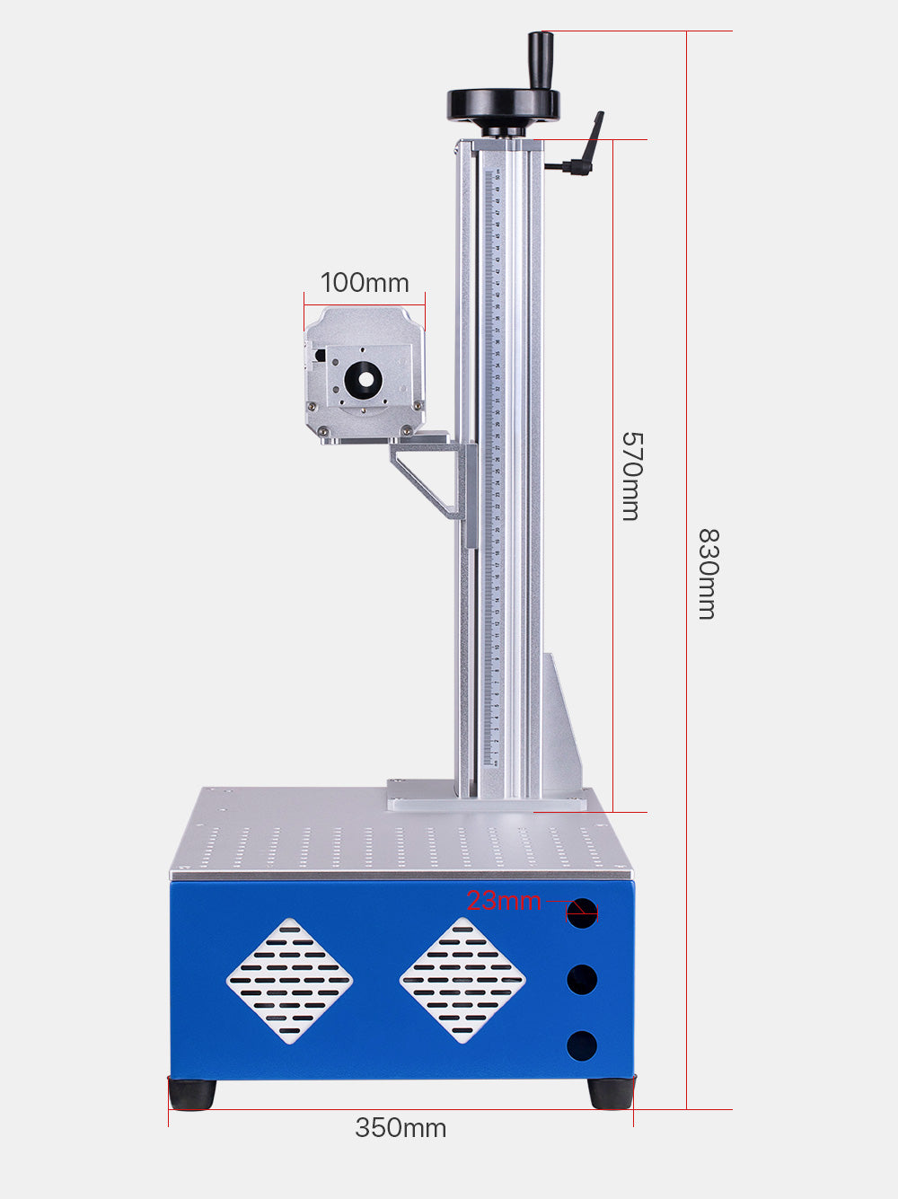 Raylasers Fiber Laser Cabinet Portable Marking Housing Set 500/800mm Auto-Lift for DIY 1064nm Fiber Marking Installation