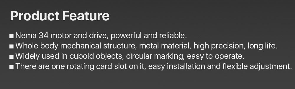 Rotary Attachment Diameter10mm Neam 34 Motor and Driver for Cuboid Objects Circular Marking