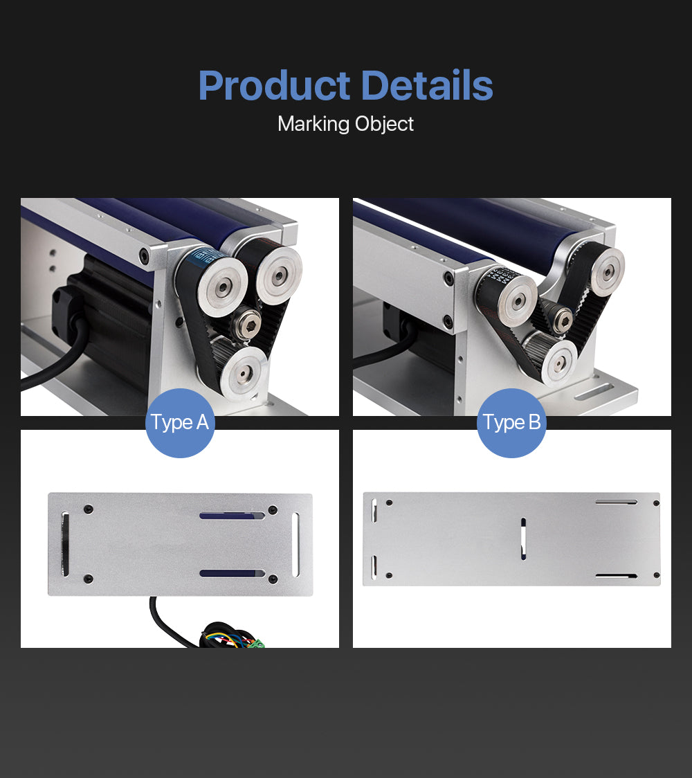 Rotary Attachment Stepper Motor Nema 24 + Driver for Laser Marking Cylindrical Objects DIY Part