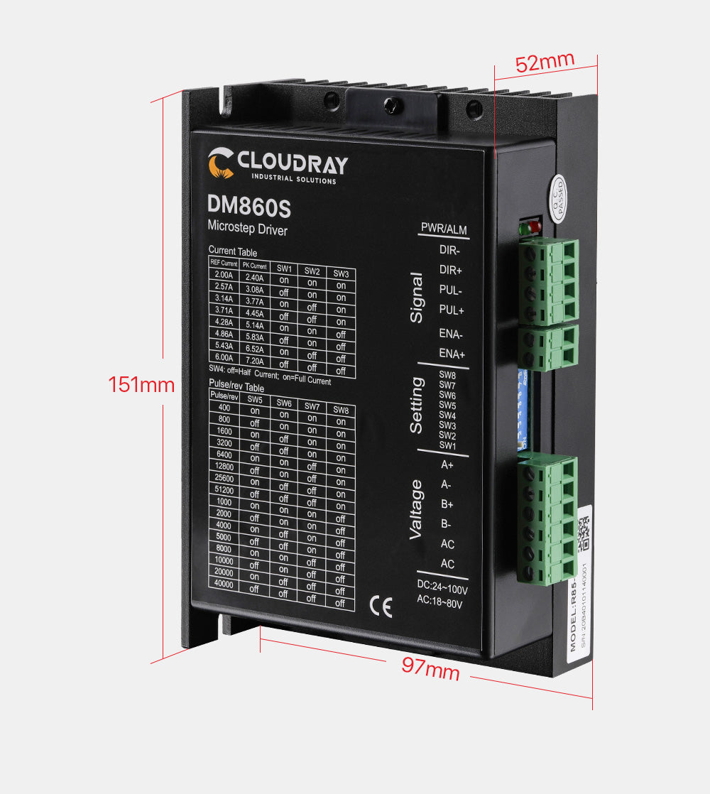 Rotary Worktable Neam 34 Motor and Driver for Cuboid Objects Circular Fiber Marking