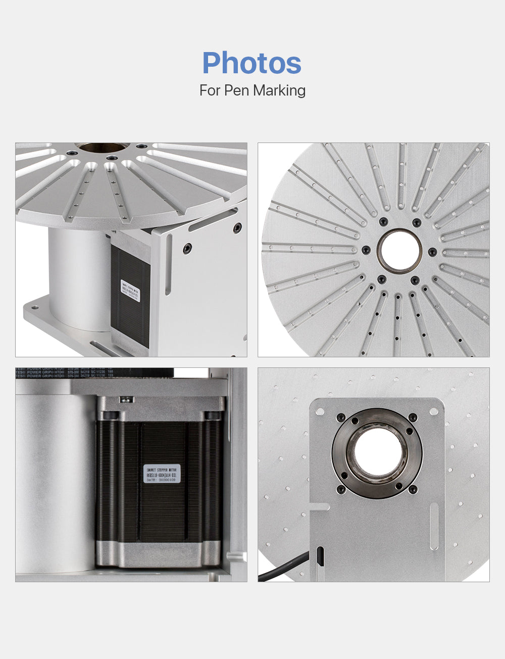 Rotary Worktable 20 Slots Neam 34 Motor and Driver for Pen Lipstic and other Cylinder Marking