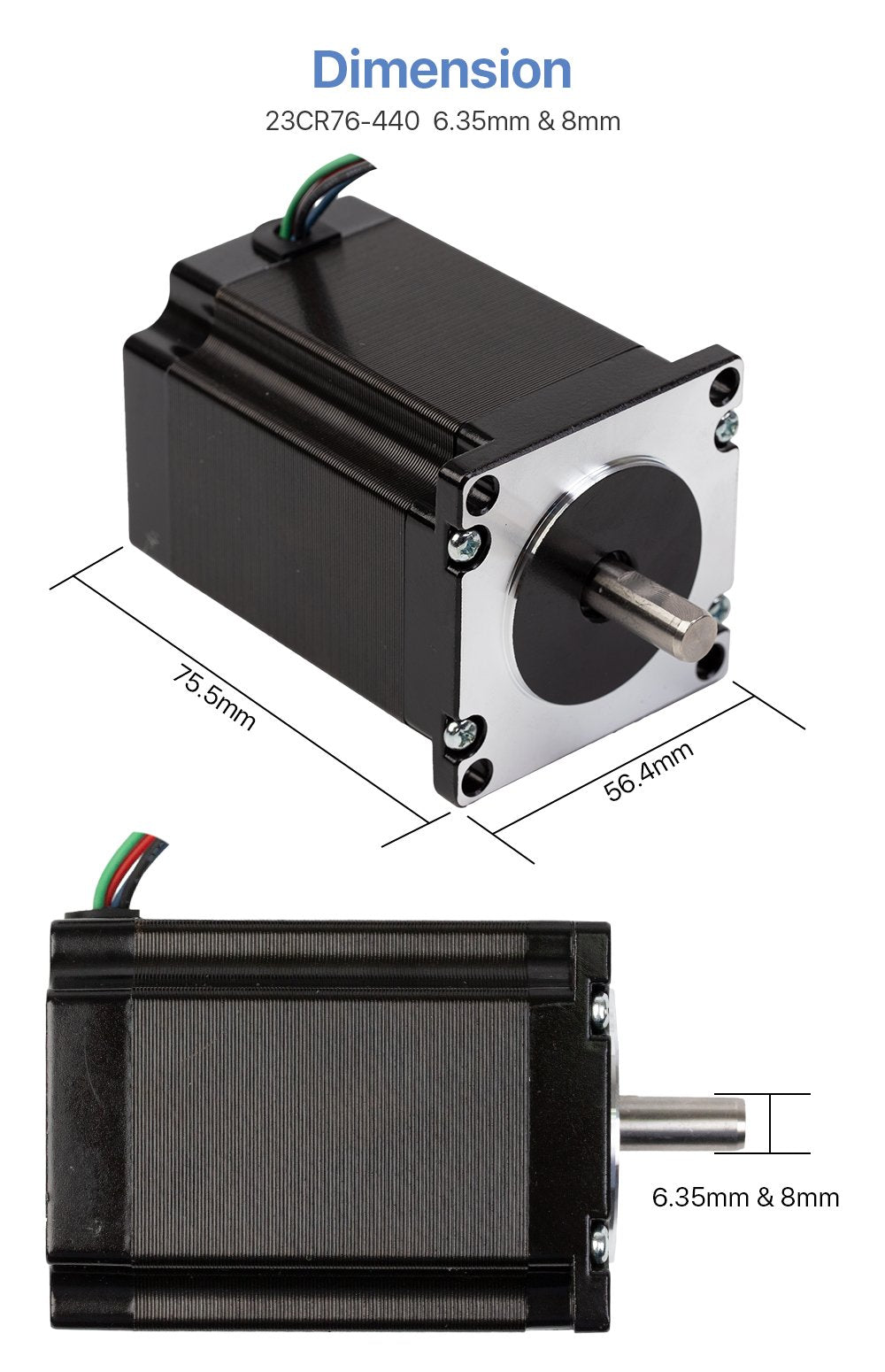 Stepper Motor NEMA 23 CR Series 4.4A