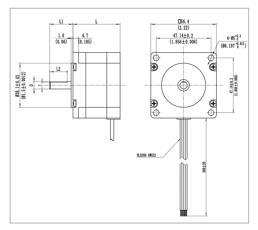 Stepper Motor NEMA 23 CR Series 4.4A