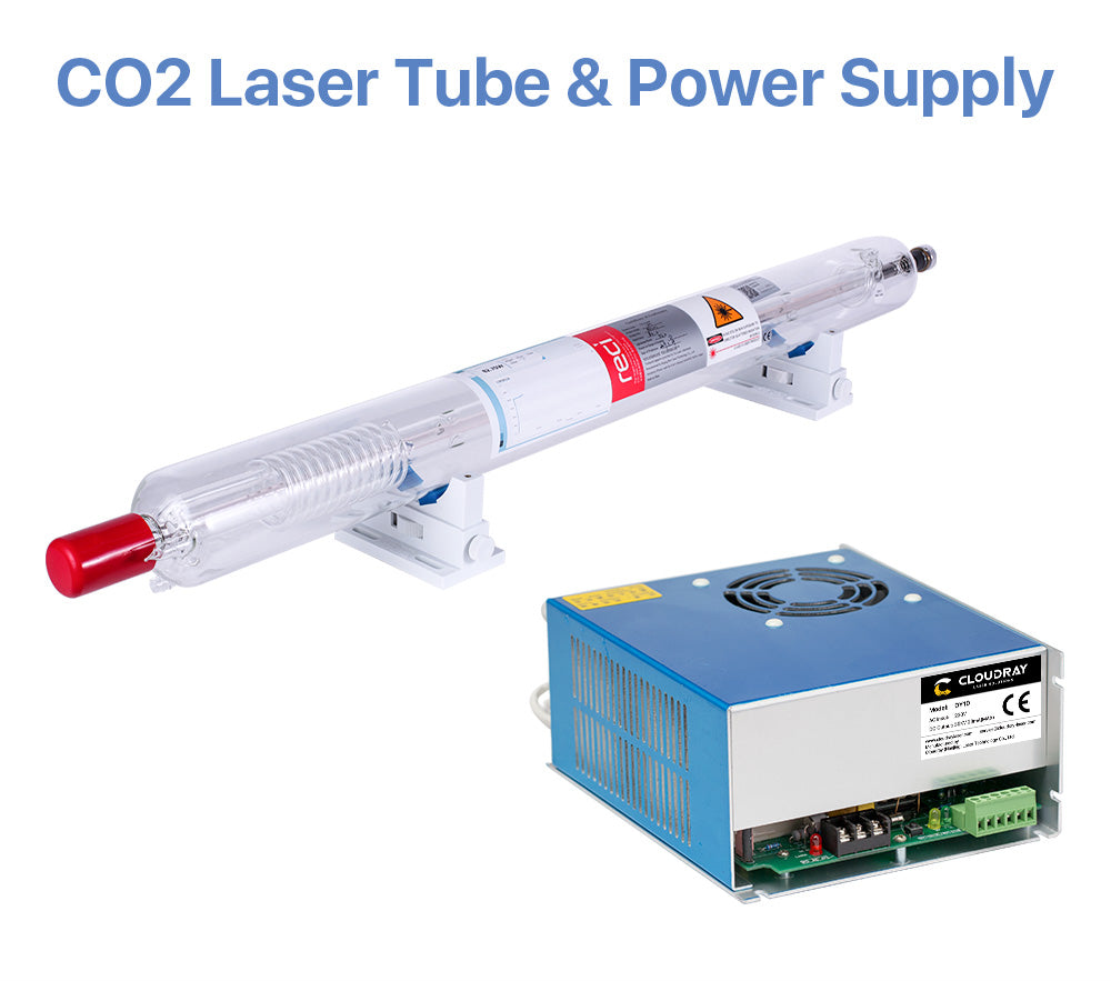 Raylasers Bundle For Sale 90W RECI Co2 Laser Tube + 110/220V Laser Power Supply